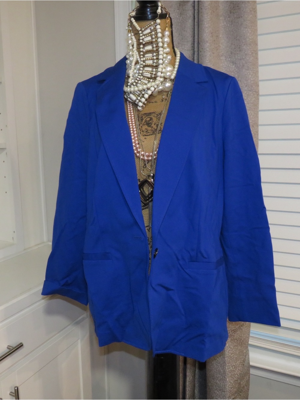 Bar III Cobalt Blue Women's Tailored Blazer